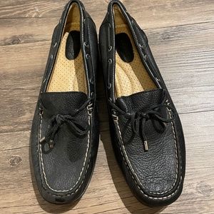 Leather loafers